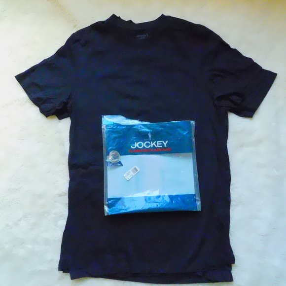 Jockey Classic Crew Neck T-shirt. NWT. Small. Black. 3 pack - Picture 3 of 4